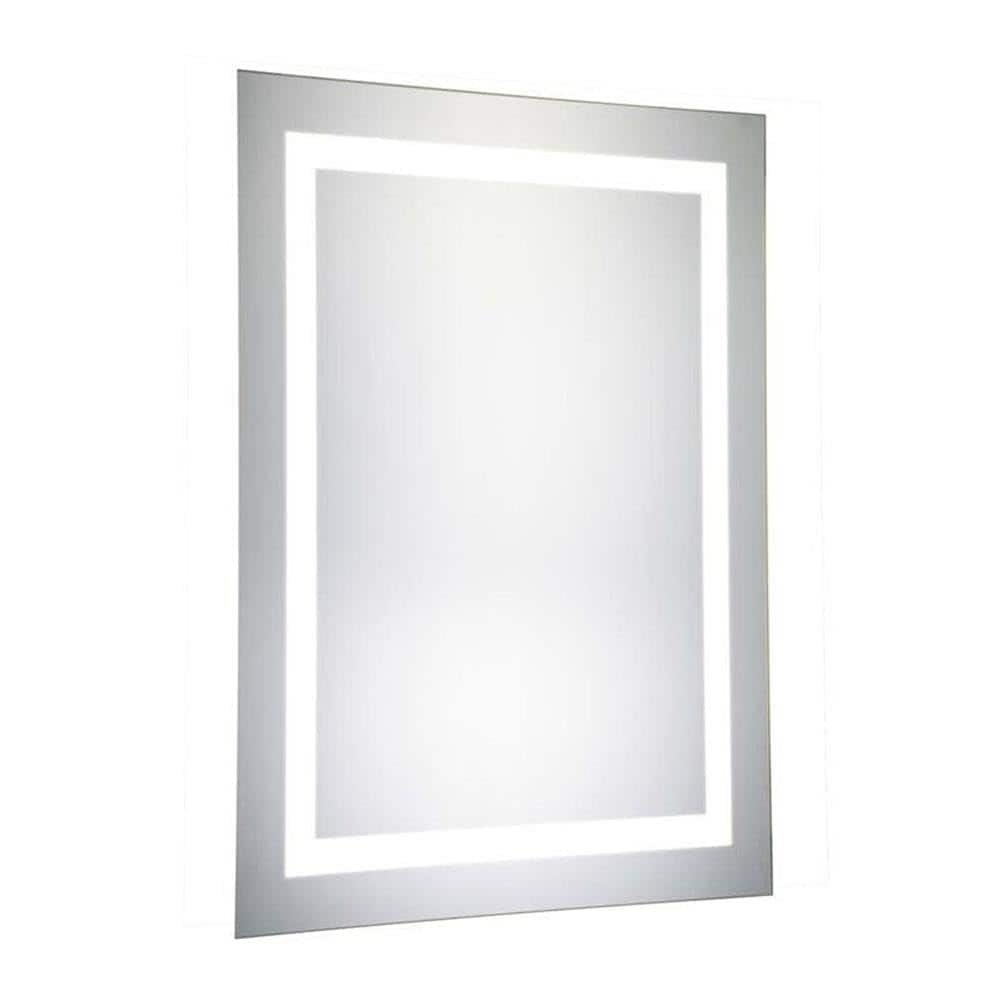 Elegant Decor - LED Hardwired Mirror Rectangle W20H40 Dimmable 5000K - Glossy White price history on PriceWatchPro