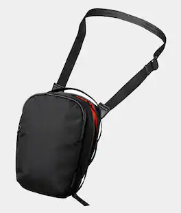 ALPAKA - Sling Bag for Men with 6 Inner Sleeves, Key Tether - Black X-Pac VX42