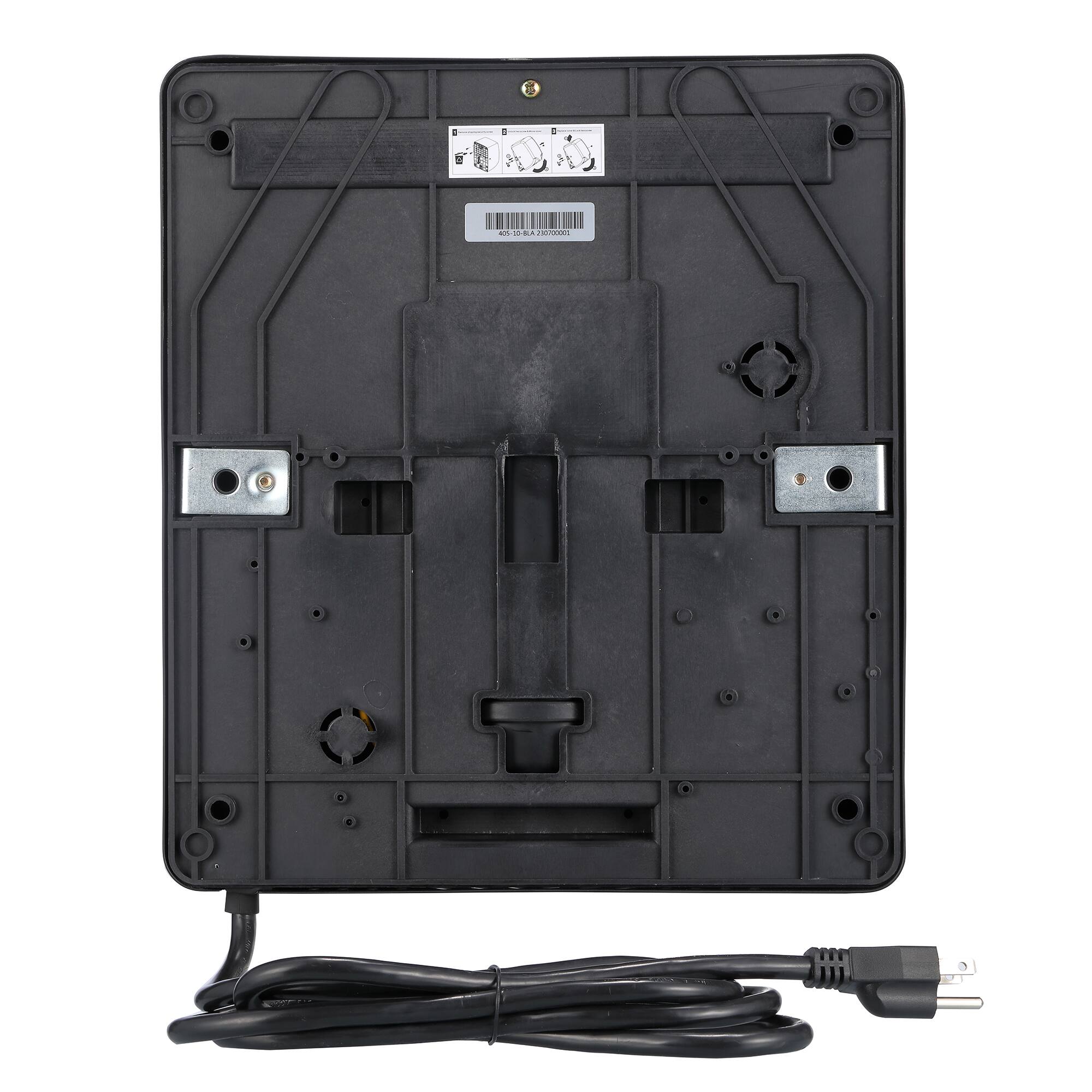 Alt View 6. Alpine Industries - Willow Commercial High Speed Automatic 120V Electric Hand Dryer - Matte Black.