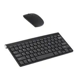 Stock Preferred - 2.4GHz Slim Mini Wireless Keyboard and Mouse Combo Set - Black