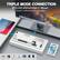 TRIPLE MODE CONNECTION BT5.0/2.4GHz/USB-C Wired
Support multiple devices and system
SWITCH XBOX PLAYSTATION PC LAPTOP TABLET PHONE