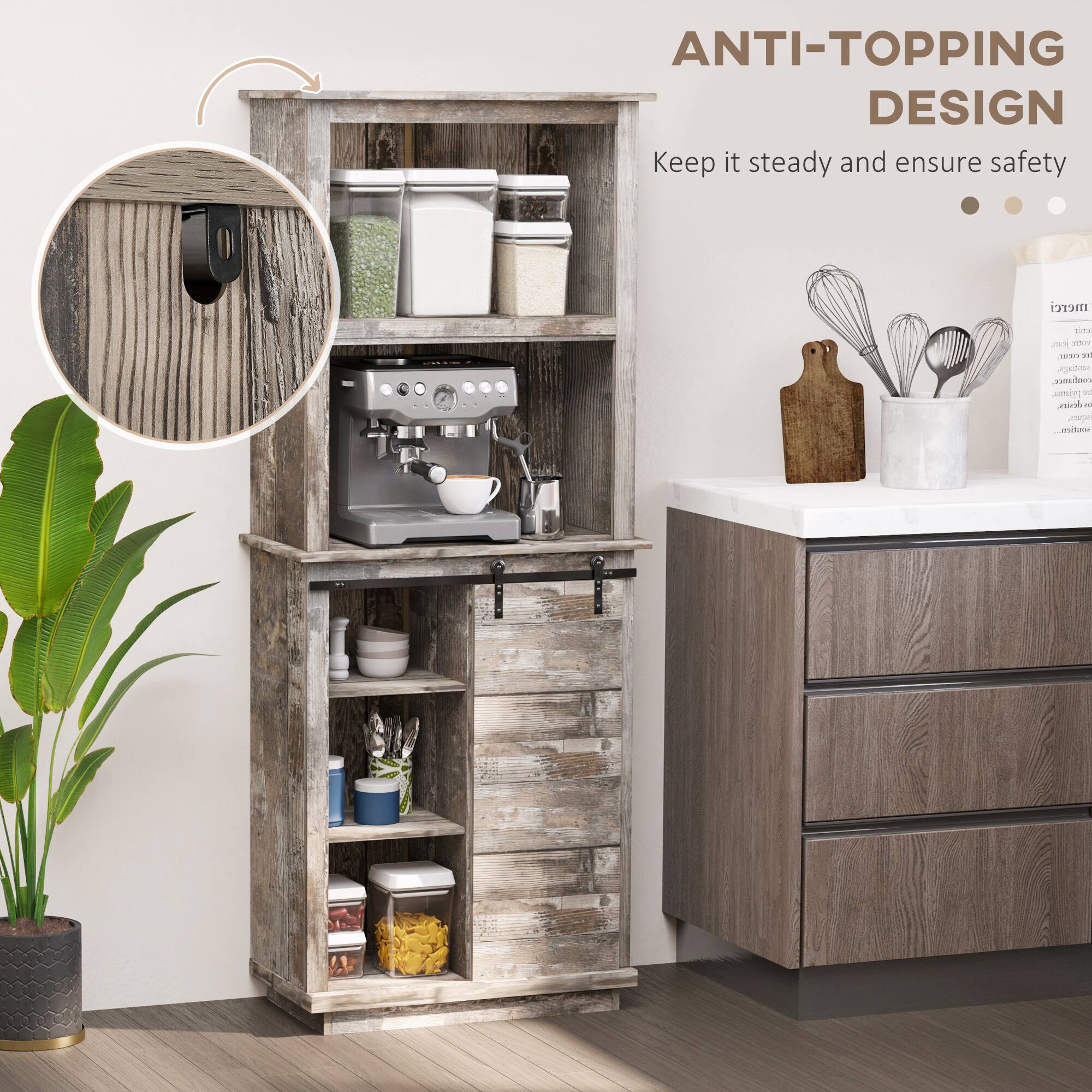 ANTI-TOPPING DESIGN  
Keep it steady and ensure safety