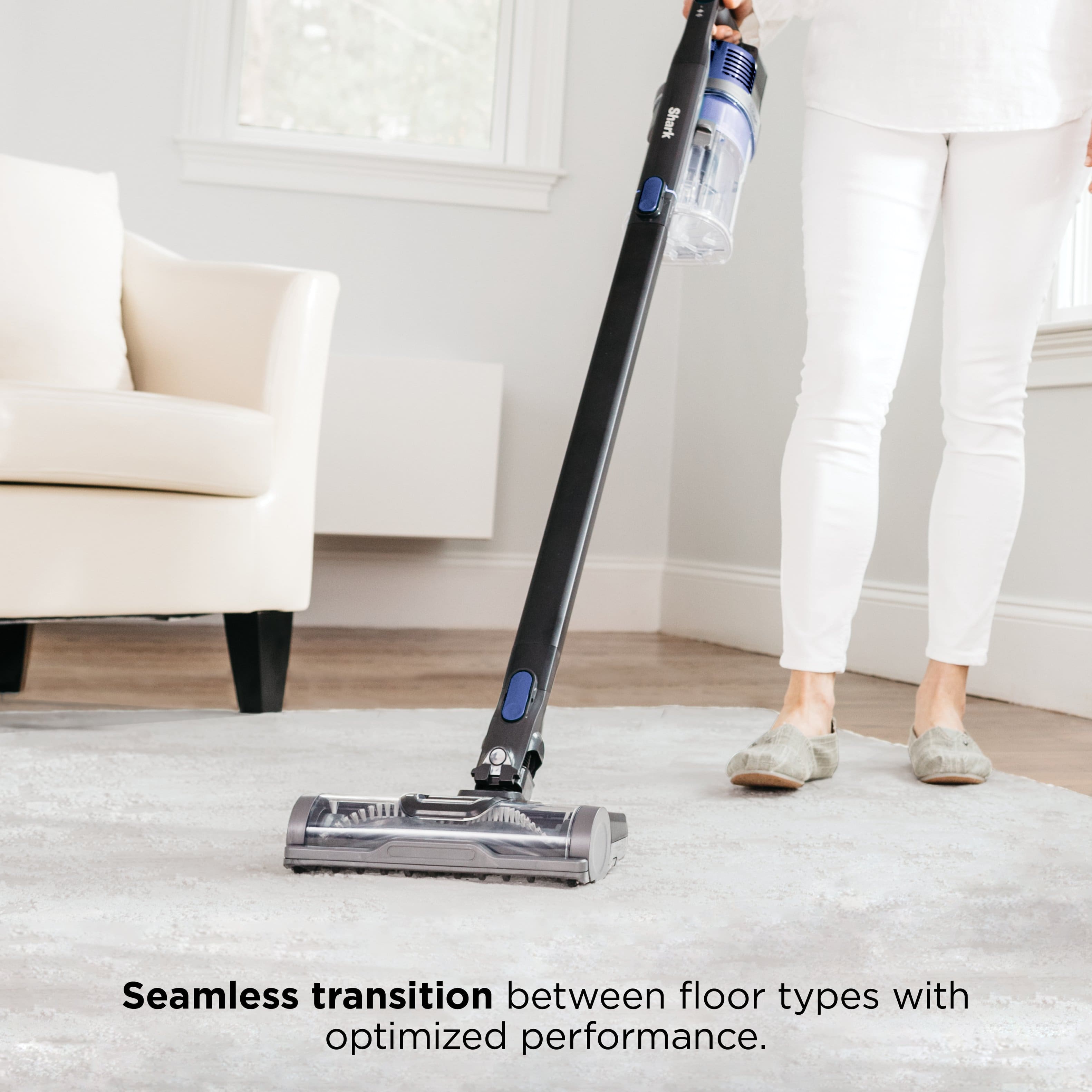 Seamless transition between floor types with optimized performance.