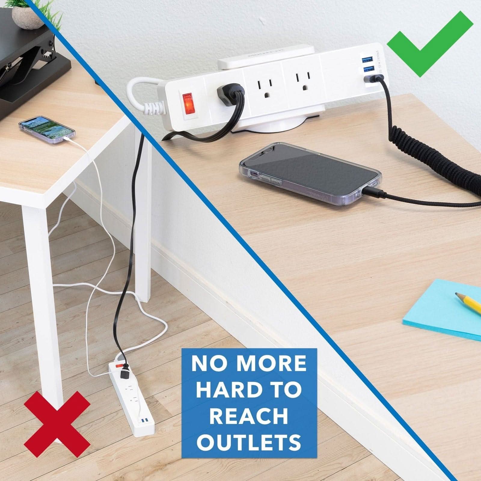 NO MORE HARD TO REACH OUTLETS