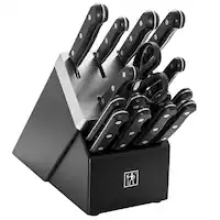 Henckels - Solution 16-pc Self-Sharpening Knife Block Set - Black - Angle_Zoom