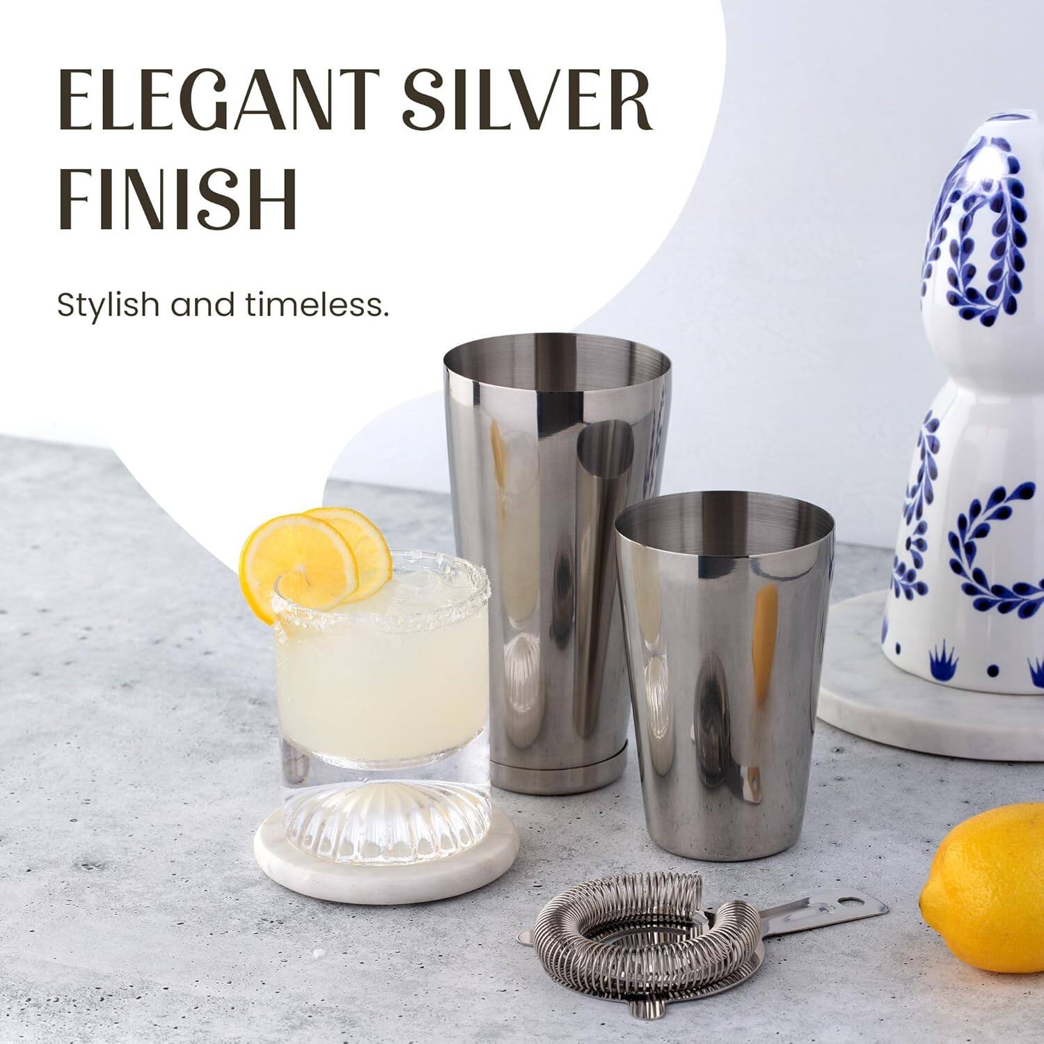 ELEGANT SILVER FINISH  
Stylish and timeless.
