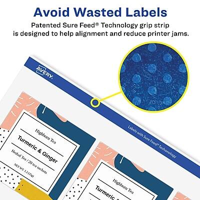 Avoid Wasted Labels

Patented Sure Feed® Technology grip strip is designed to help alignment and reduce printer jams.

AVERY Highborn Tea Turmeric & Herbal Ginger

Labels with Sure Feed Technology

Highborn Tea Turmeric & Ginger

Net Wt. 2.2 oz (62g)

20 tea sachets

1.2 oz (34g)