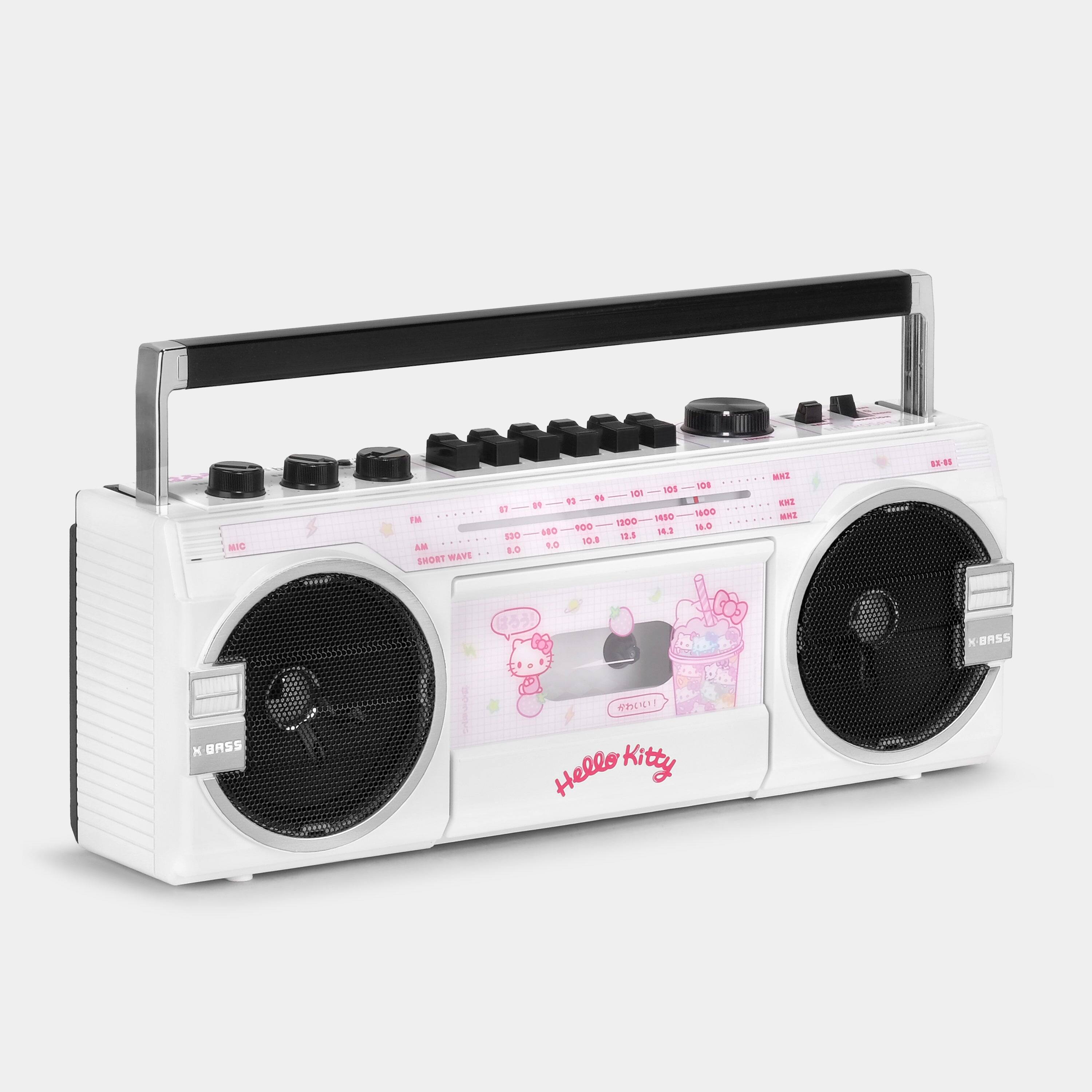 Retrospekt - Hello Kitty Strawberry Kawaii BX-85 Cassette Player Boombox - White