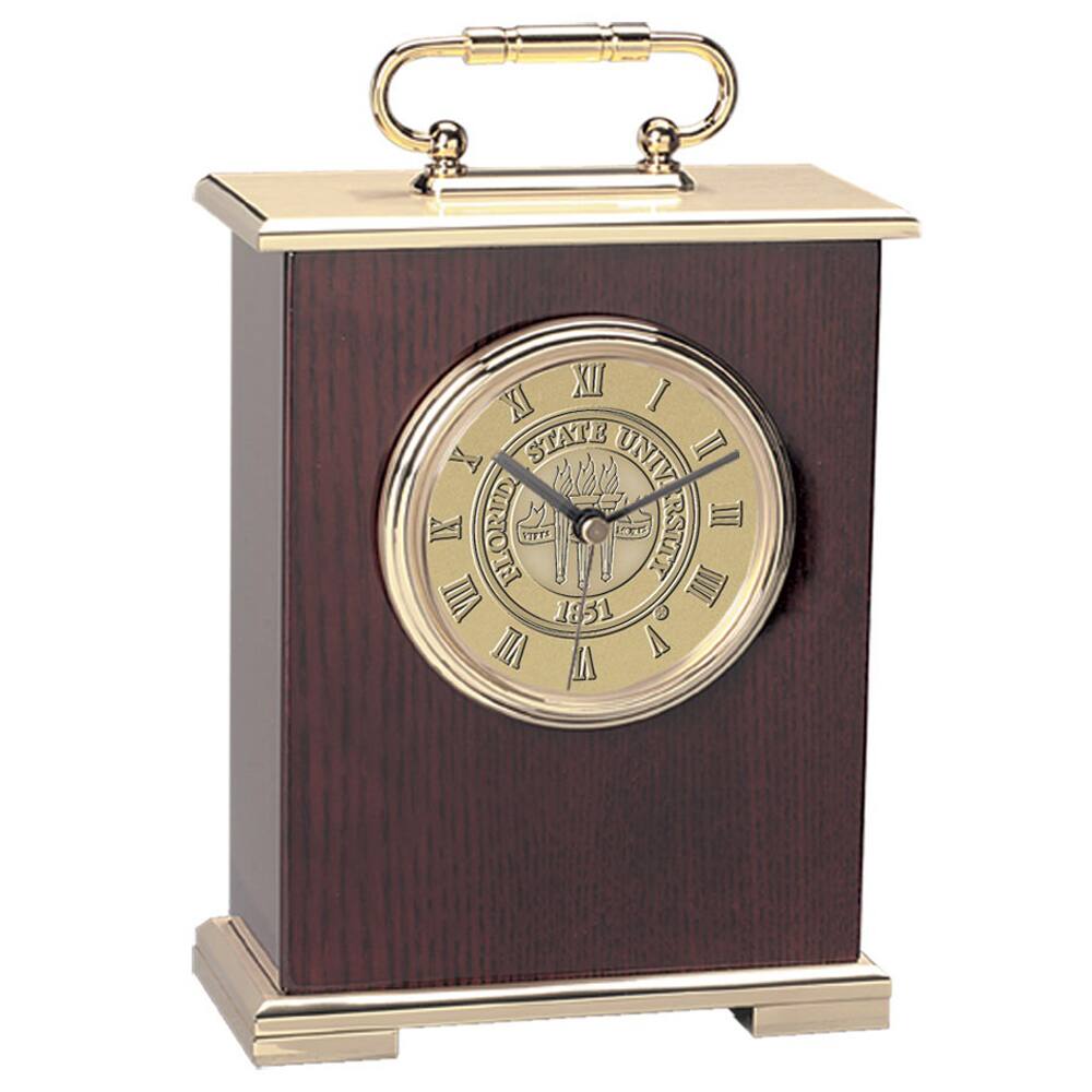Jardine - Florida State Seminoles Carriage Clock - Gold