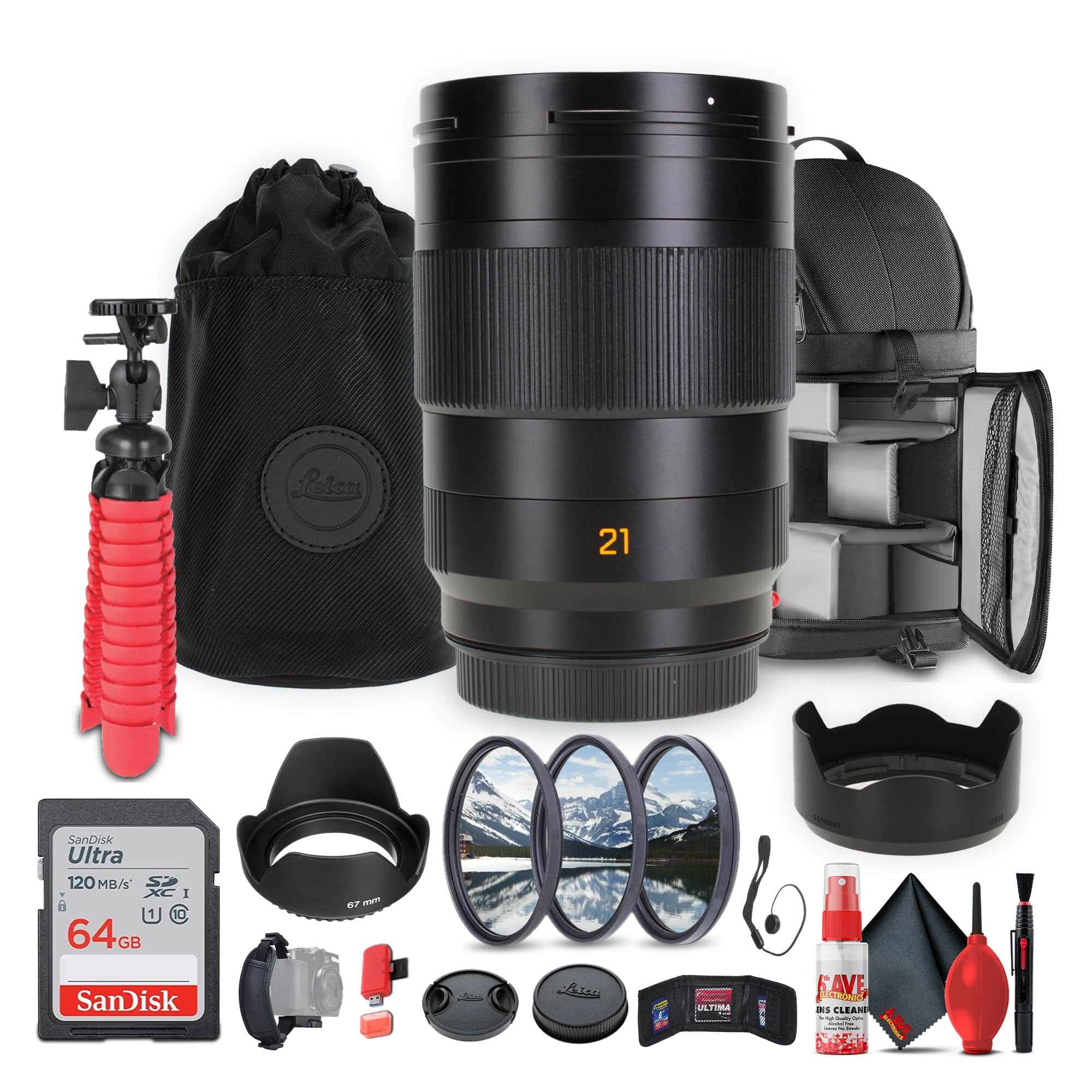 Leica - Super-APO-Summicron-SL 21mm f/2 ASPH. Lens (L-Mount) + Sling Backpack + More - Black price history on PriceWatchPro