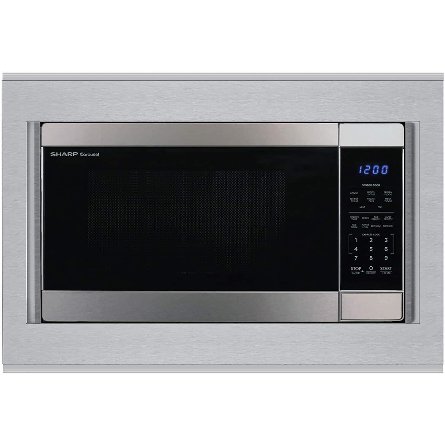 The text on the image is: "SHARP Corousel 1200 UNSN COL - -r - - : - -O - adiddas - A -o - 1 4 7 C - 2 5 B 3 6 9 STOP CIPA START TE."
The corrected text would be: "SHARP Corousel 1200 UNSN COL - -r - - : - -O - adiddas - A -o - 1 4 7 C - 2 5 B 3 6 9 STOP CIPA START TE."