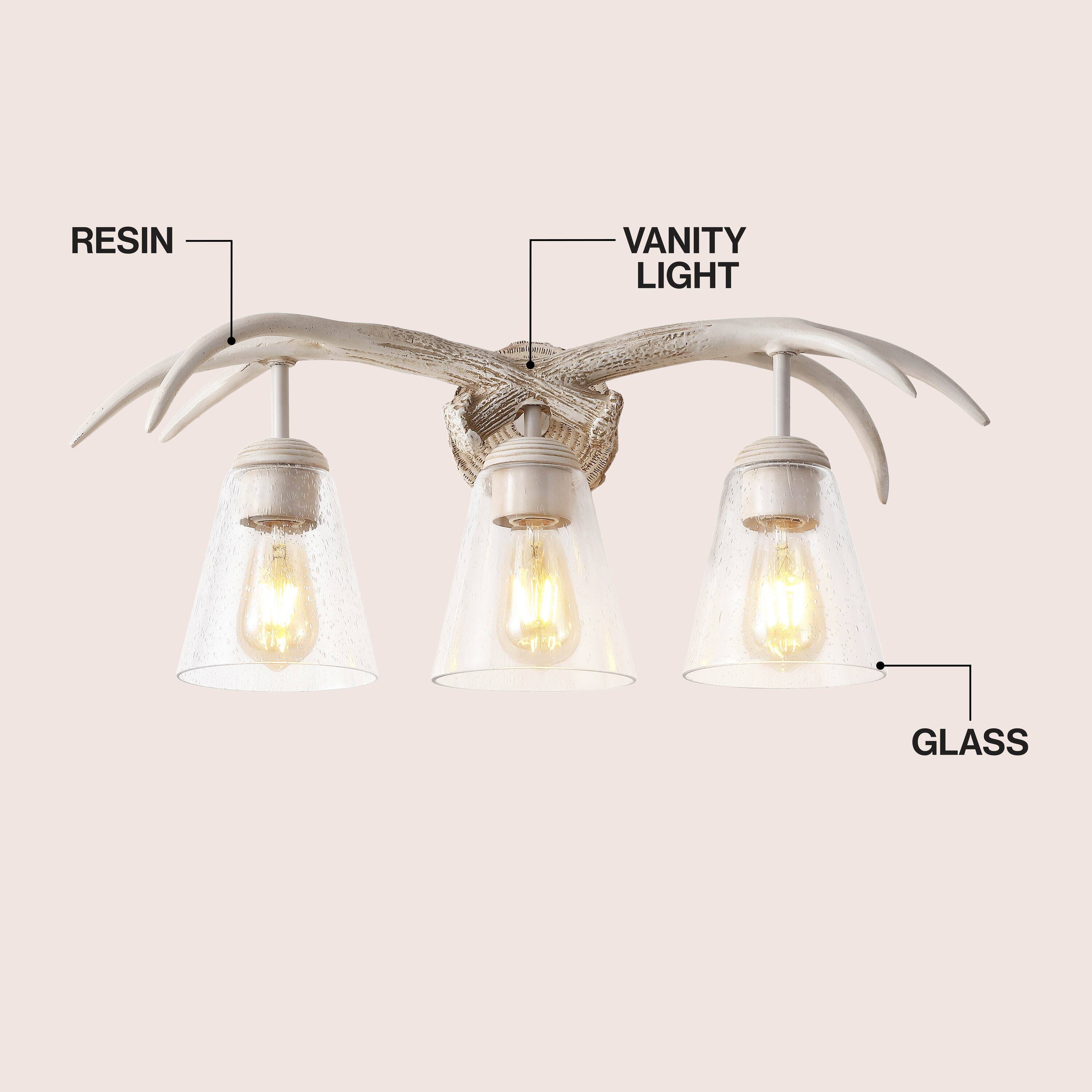 RESIN  
VANITY LIGHT  
GLASS