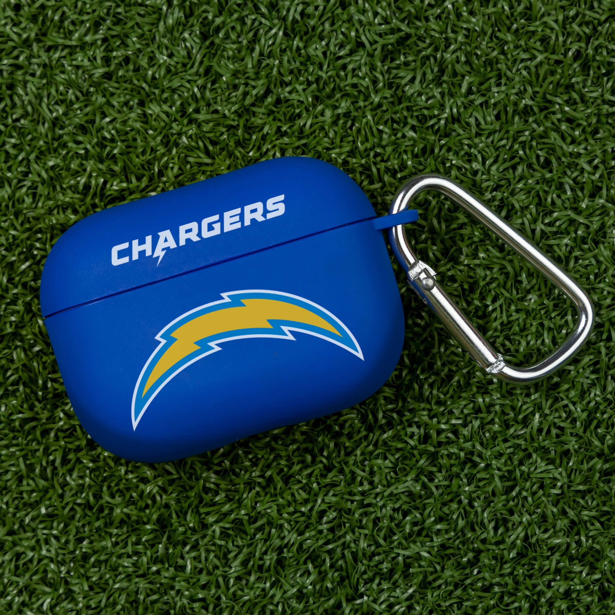 Alt View 2. Artinian - Los Angeles Chargers AirPods Pro Silicone Case Cover - Blue.