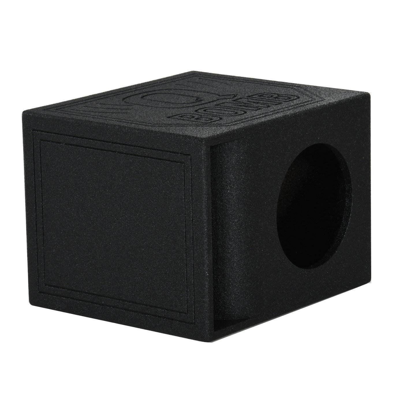 Alt View 2. QPower - QPower QBomb QBOMB12HP Single 12" Vented Port Subwoofer Box w/ Bedliner Spray - Black.