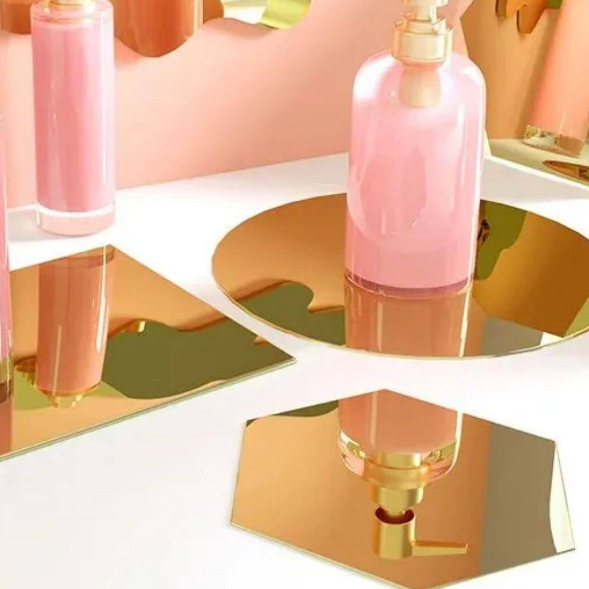 Alt View 7. Glow - Glow Acrylic Mirror Reflective Display Set - 11PC Photo Background Props - Modern Shapes for Product Photography &.