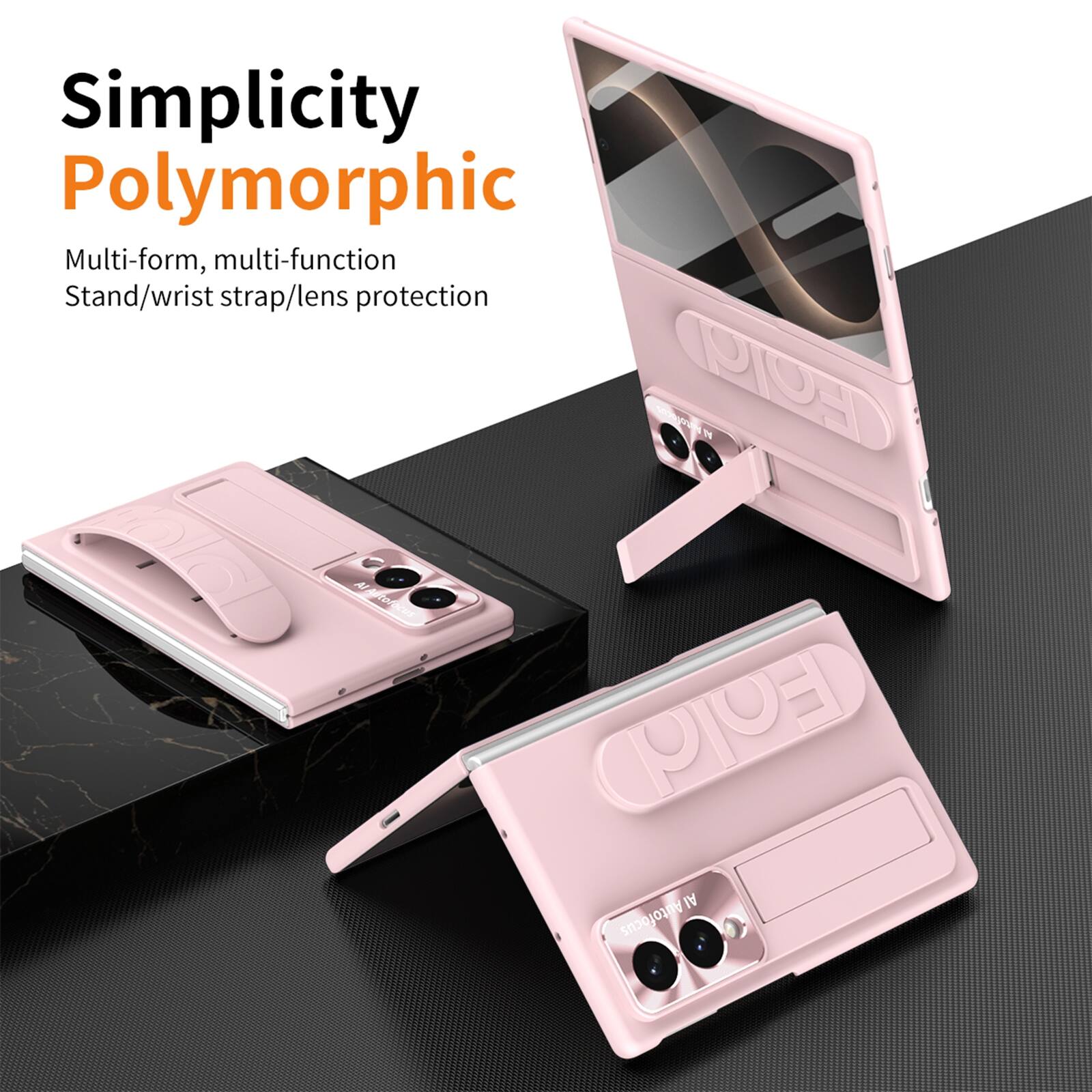 Simplicity Polymorphic  
Multi-form, multi-function  
Stand/wrist strap/lens protection  
Al Autolocus PICA N  
Al Autofocus Fold  
Al Autofocus