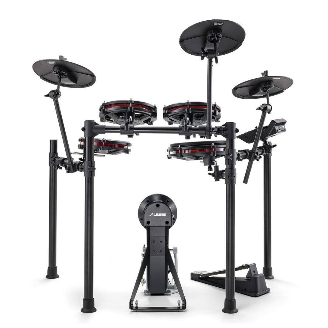 Back. Alesis - Alesis Nitro Max Kit Electronic Drum Set with Quiet Mesh Pads.