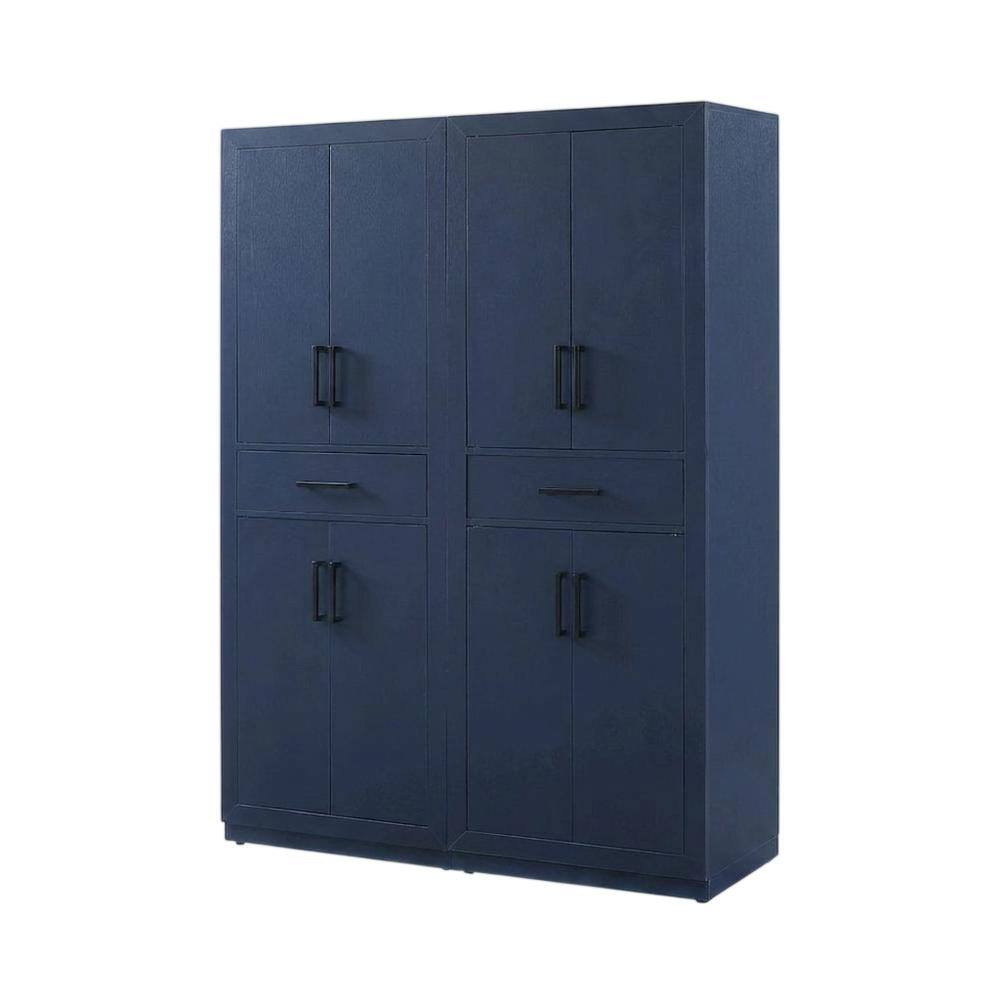 Front. Crosley Furniture - Isla 2-Piece Kitchen Storage Pantry Set - 2 Pantries - Navy.