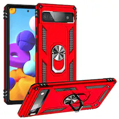 Front. Kitcheniva - Phone Cover Shockproof For Google Pixel 7A Red - Red.