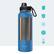 Alt View 13. Buzio - 40oz Insulated Water Bottle with Straw Lid and Spout Lid - Blue.