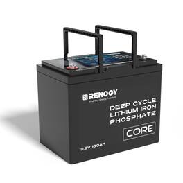 Renogy - 12V 100Ah Core Series Deep Cycle Lithium Iron Phosphate Battery