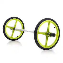 AXLE - Lightweight Olympic Barbell with Weighted Plates, (Straps Not Included) - Silver