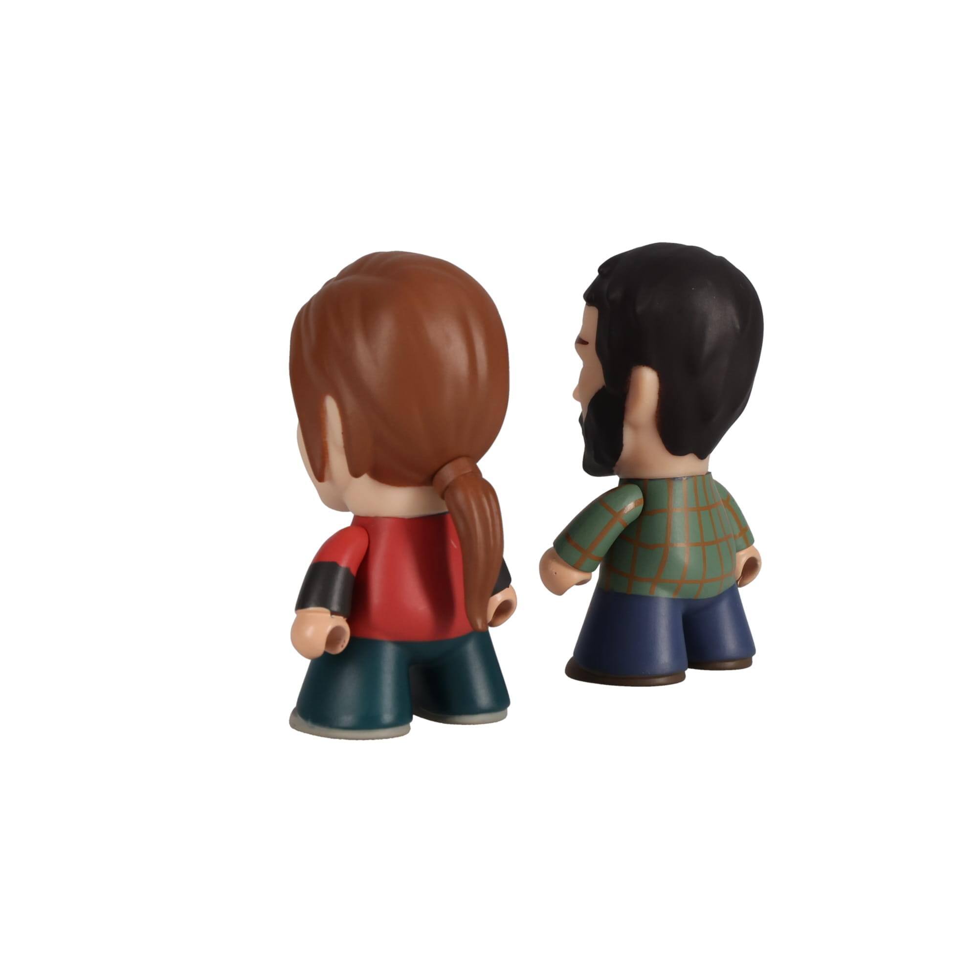 Alt View 2. BBC - The Last of Us 3" Joel & Ellie Vinyl Figures - White.