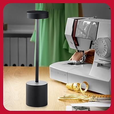 Alt View 4. TRU RED - TRU RED™ LED Desk Lamp, 13.5", Black Metal (TR61984) - Black.