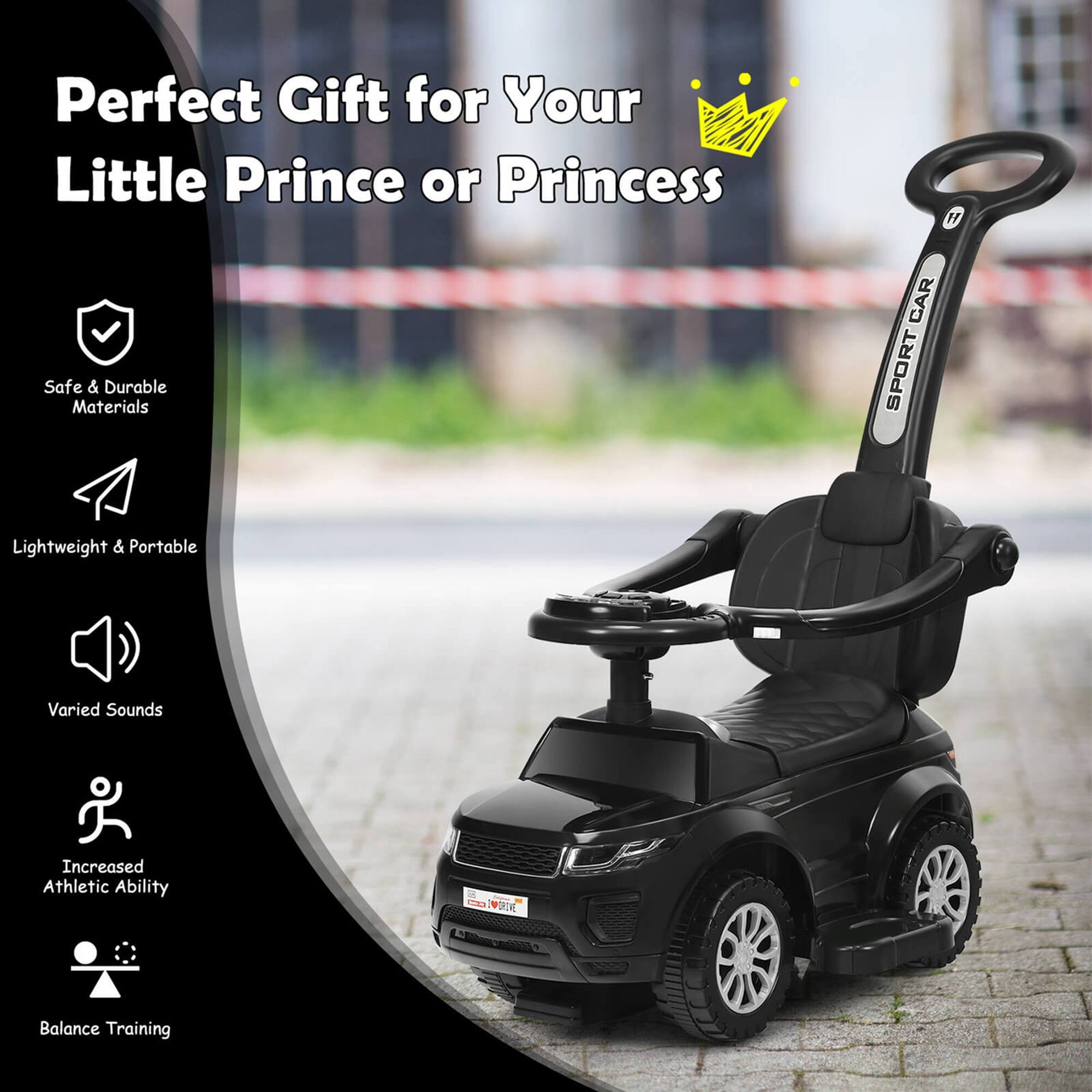 Perfect Gift for Your Little Prince or Princess

- Safe & Durable Materials
- Lightweight & Portable
- Varied Sounds
- Increased Athletic Ability
- Balance Training