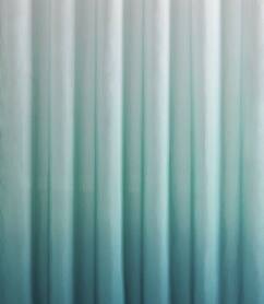 Left. Kate Aurora - Kate Aurora Living Multi Color Ombre Fabric Shower Curtain - White/Turquoise - White/Turquoise.