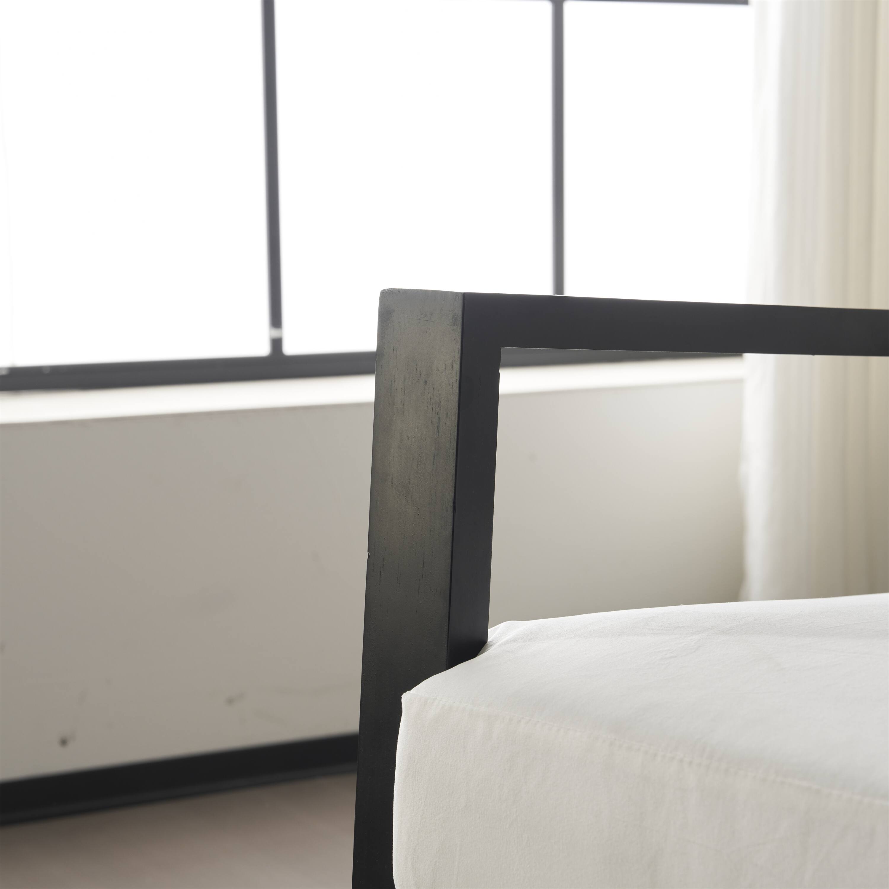 Alt View 8. SlickBlue - Modern Upholstered Lounge Chair with Pillow Back, White Fabric Seat & Gold Legs for Bedroom, Living Room, or Balcony - White.