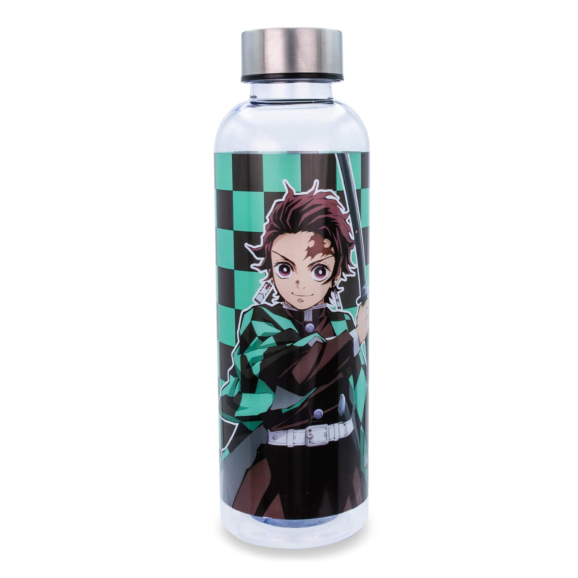 Surreal Entertainment - Demon Slayer Tanjiro Kamado Plastic Water Bottle | Holds 20 Ounces - Green