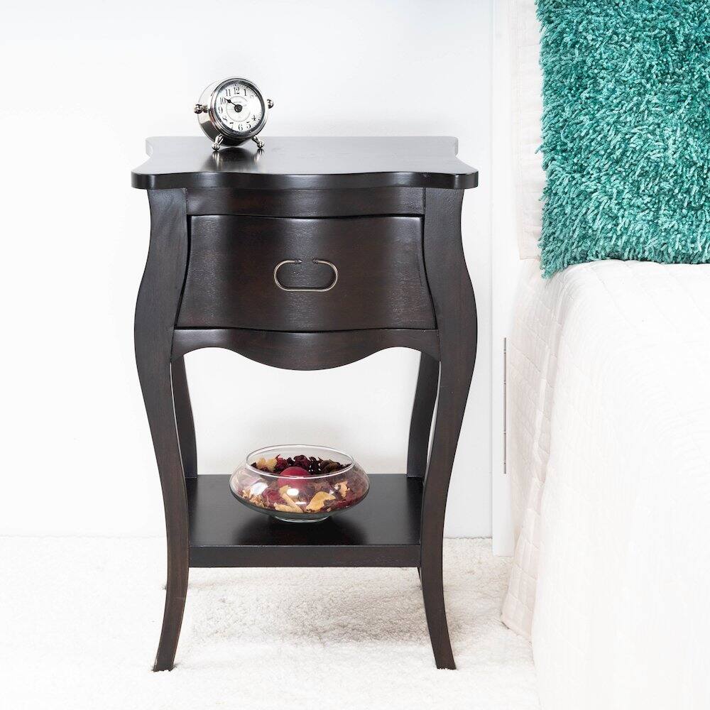 Alt View 7. Butler Specialty - Rochelle 1 Drawer Nightstand - Dark Brown.
