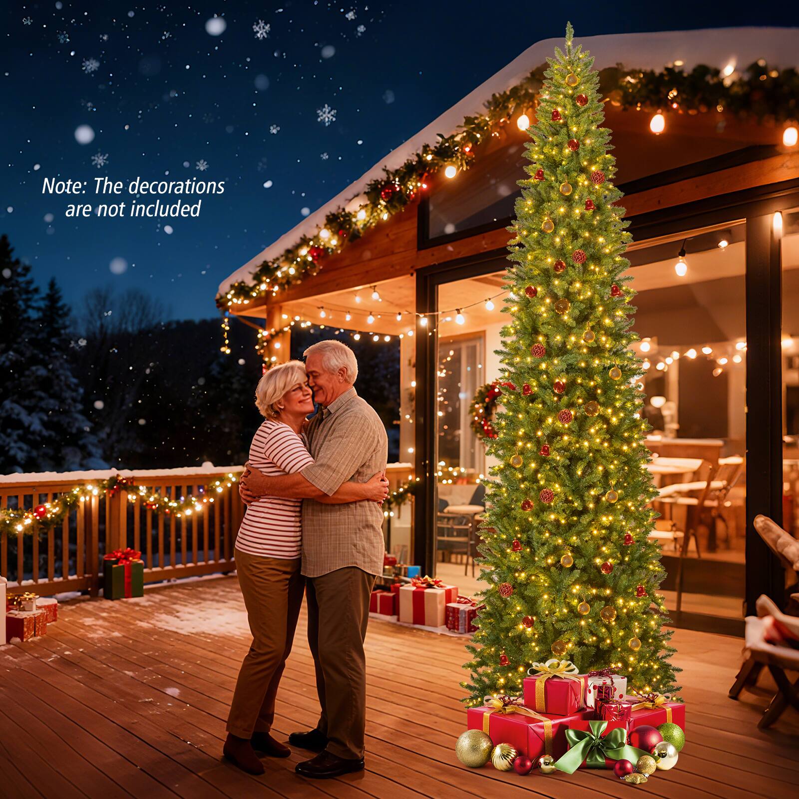 Note: The decorations are not included