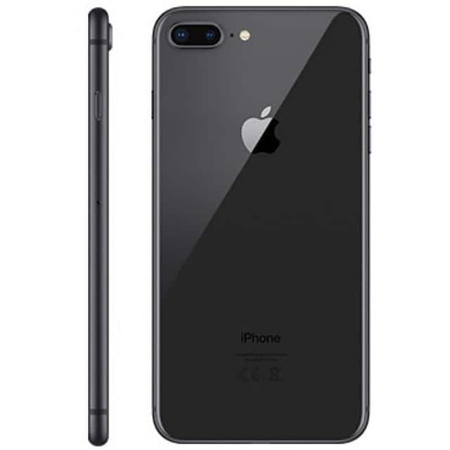 Alt View 3. Apple - iPhone 8 Plus A1864 (Fully Unlocked) 64GB - Space Gray.