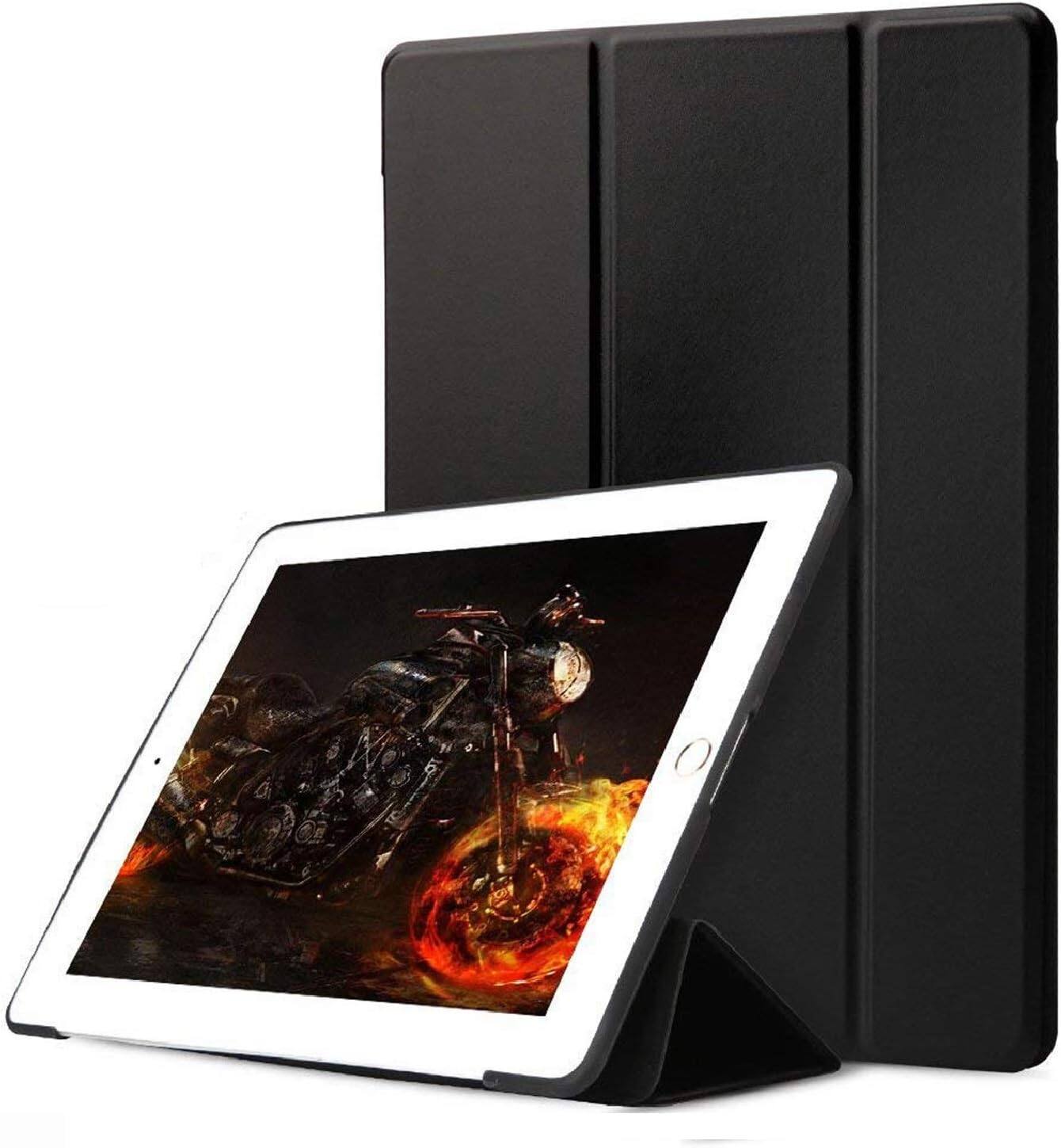 Front. DuraSafe Cases - iPad Air 11" M2 2024 & Air 10.9" 5th/4th Gen Shockproof Silicone-Back Smart Case with Tri-Fold Stand A2316 A2324 A2325 - Black.