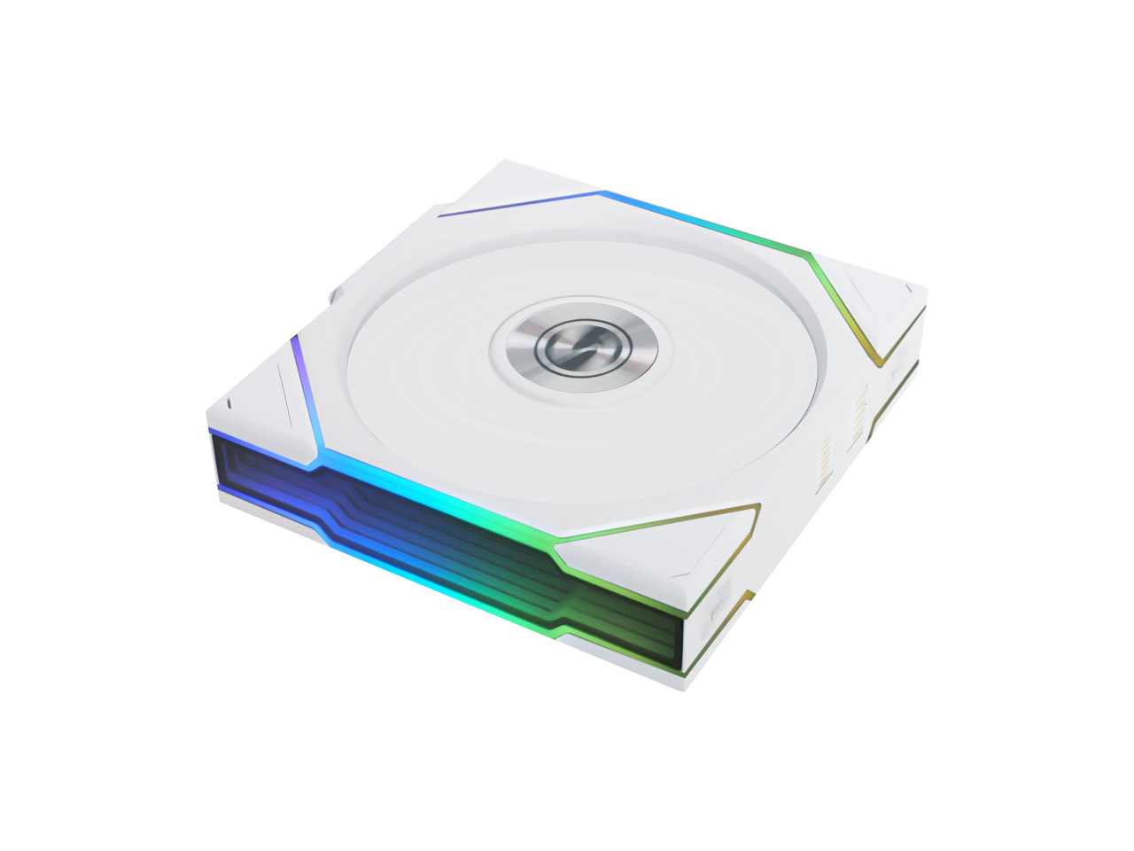 Alt View 2. Lian Li - Lian Li UNI Fan TL 120 Wireless - Single Pack - 2.4 GHz Control - Infinity Mirror - White (12TL1W1W) - White.