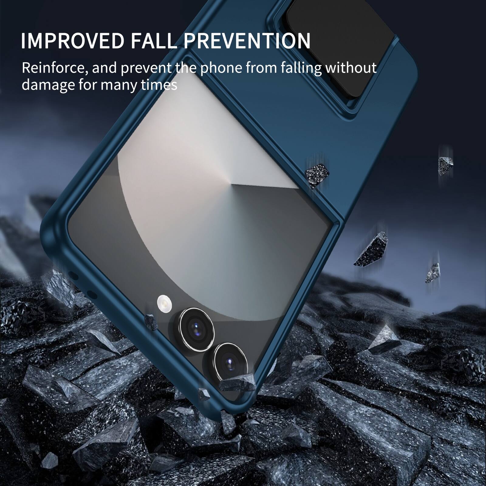 IMPROVED FALL PREVENTION

Reinforce, and prevent the phone from falling without damage for many times
