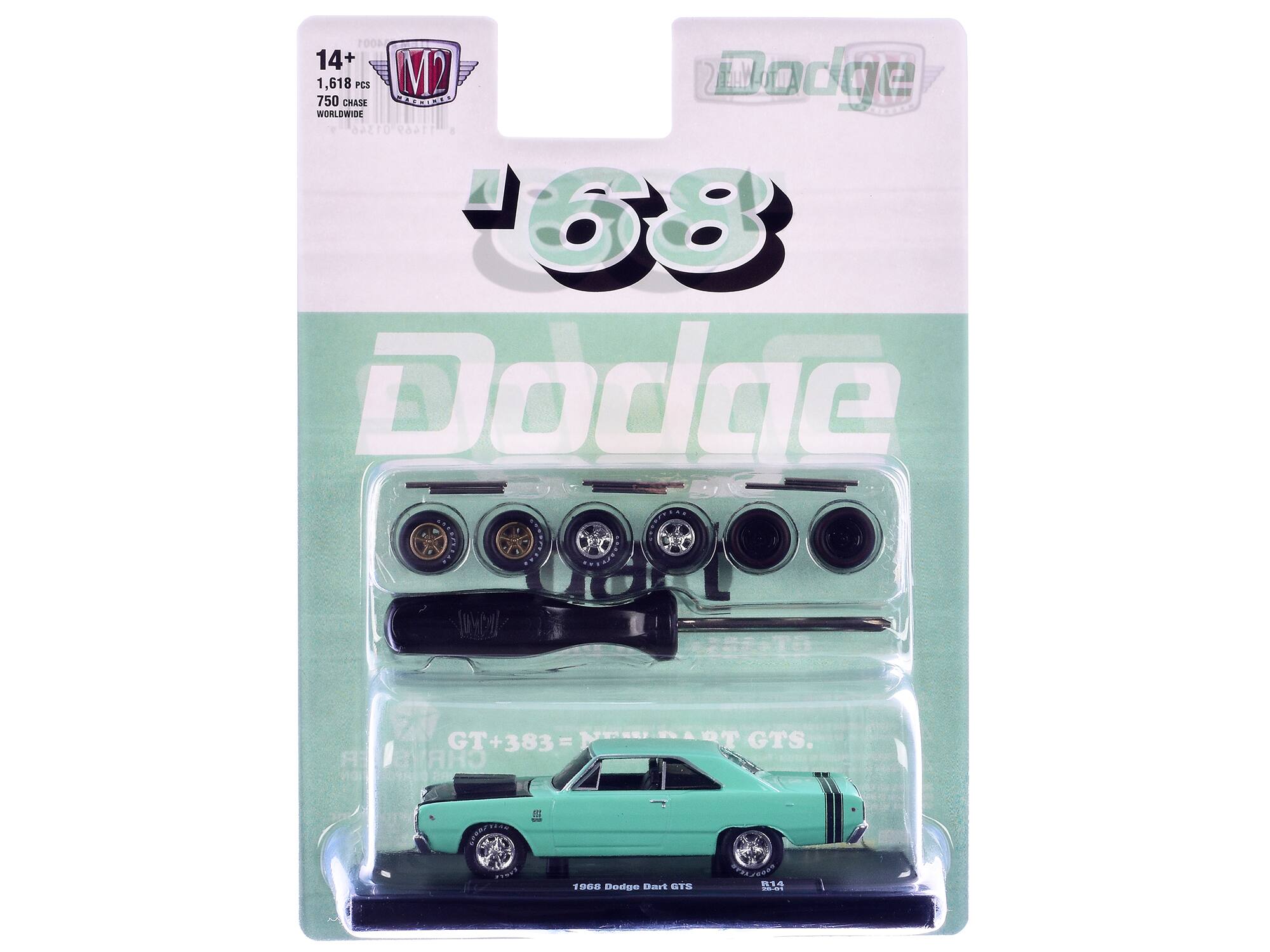 4001 14+ 1,618 PCS M2 Dodge 750 CHASE ARAIOTD WORLDWIDE 01346 11469 5 168 Dodge SEa GT + 383 = CHRYS RT GTS. LEERENED FYSDT 1900 Dodge Dart BTE EALS40EE 114 OOS