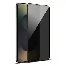Front. Mybat Pro - MyBat Pro Privacy Full Coverage Tempered Glass Screen Protector for Samsung Galaxy S26 Ultra - Black.
