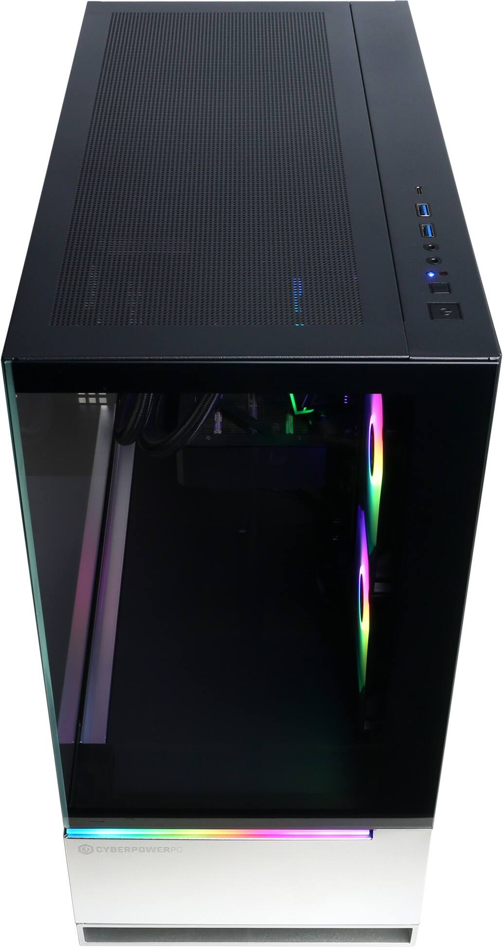 Alt View 11. CyberPowerPC - Gaming Desktop - AMD Ryzen 7 8700F - NVIDIA GeForce RTX 5060 Ti 16GB - 32GB DDR5 - 2TB PCIe 4.0 SSD - Black.