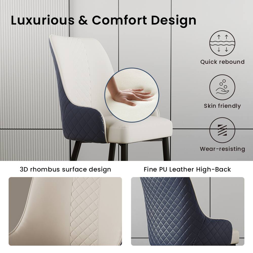 Luxurious & Comfort Design

Quick rebound  
Skin friendly  
Wear-resisting  

3D rhombus surface design  
Fine PU Leather High-Back