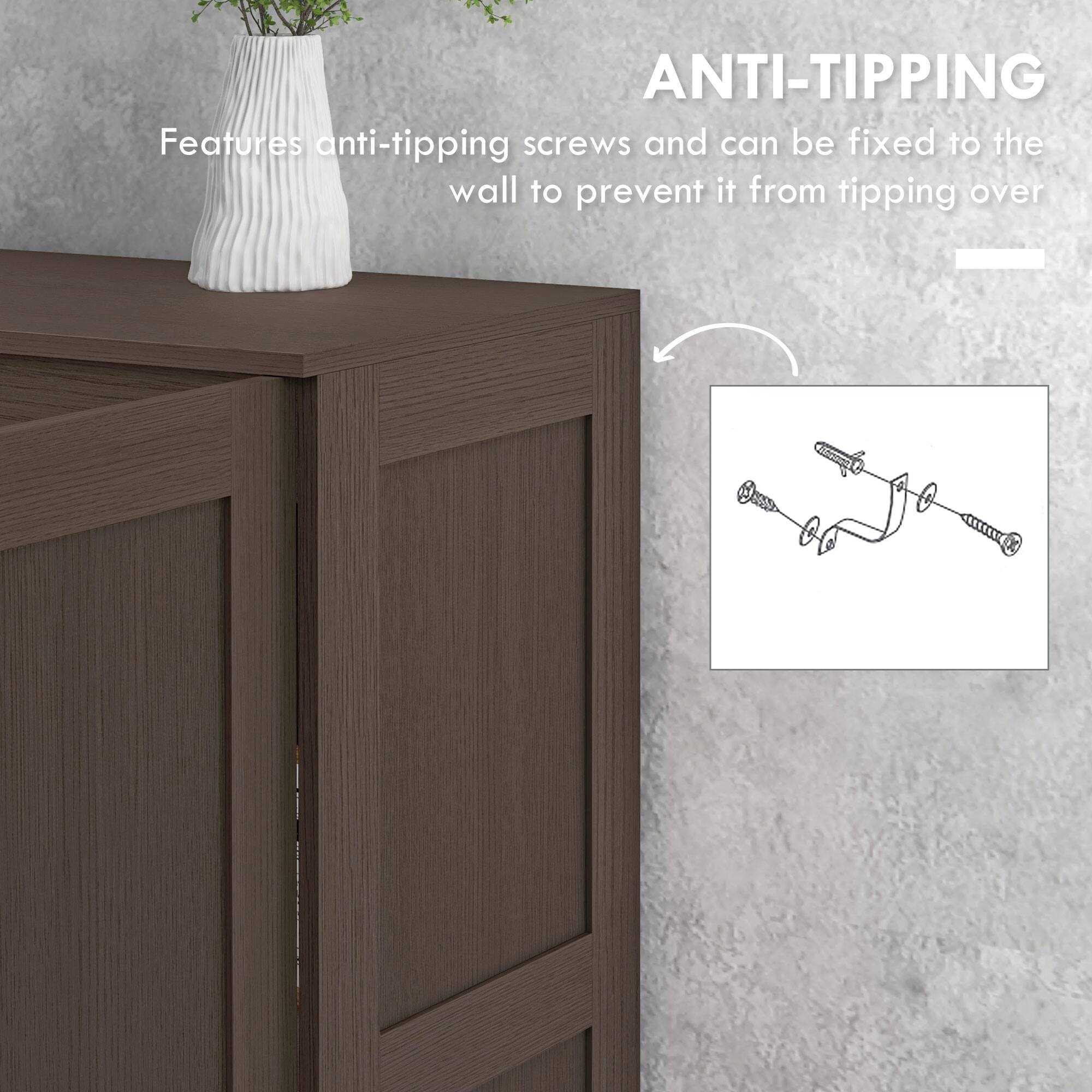 ANTI-TIPPING

Features anti-tipping screws and can be fixed to the wall to prevent it from tipping over