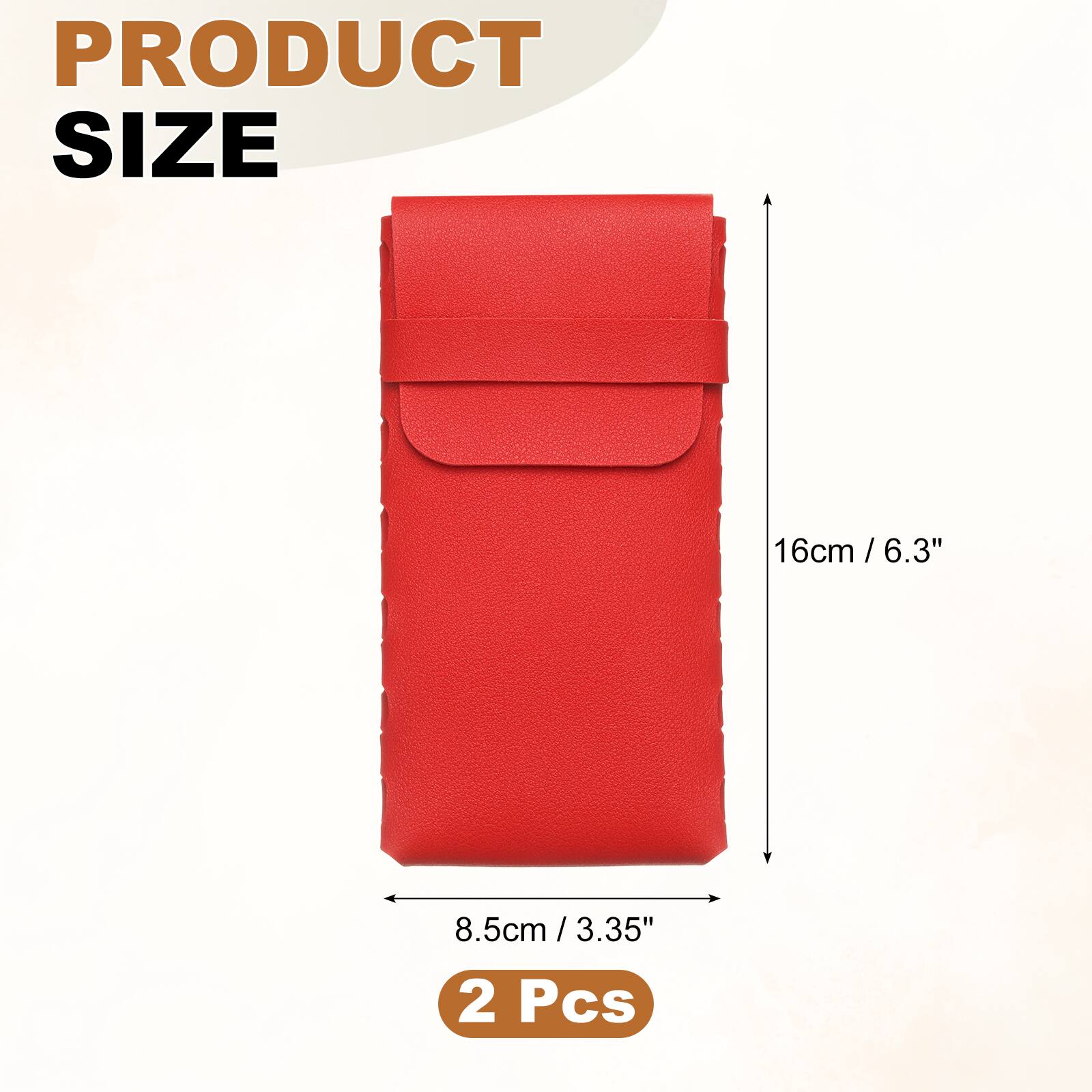 PRODUCT SIZE  
16cm / 6.3"  
8.5cm / 3.35"  
2 Pcs