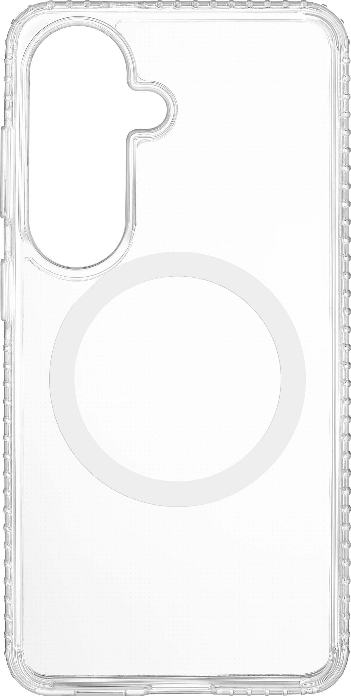 Insignia™ - Hard-Shell Case with Magnetic Charging Ring for Samsung Galaxy S26 - Clear