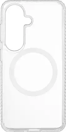 Insignia™ - Hard-Shell Case with Magnetic Charging Ring for Samsung Galaxy S26 - Clear