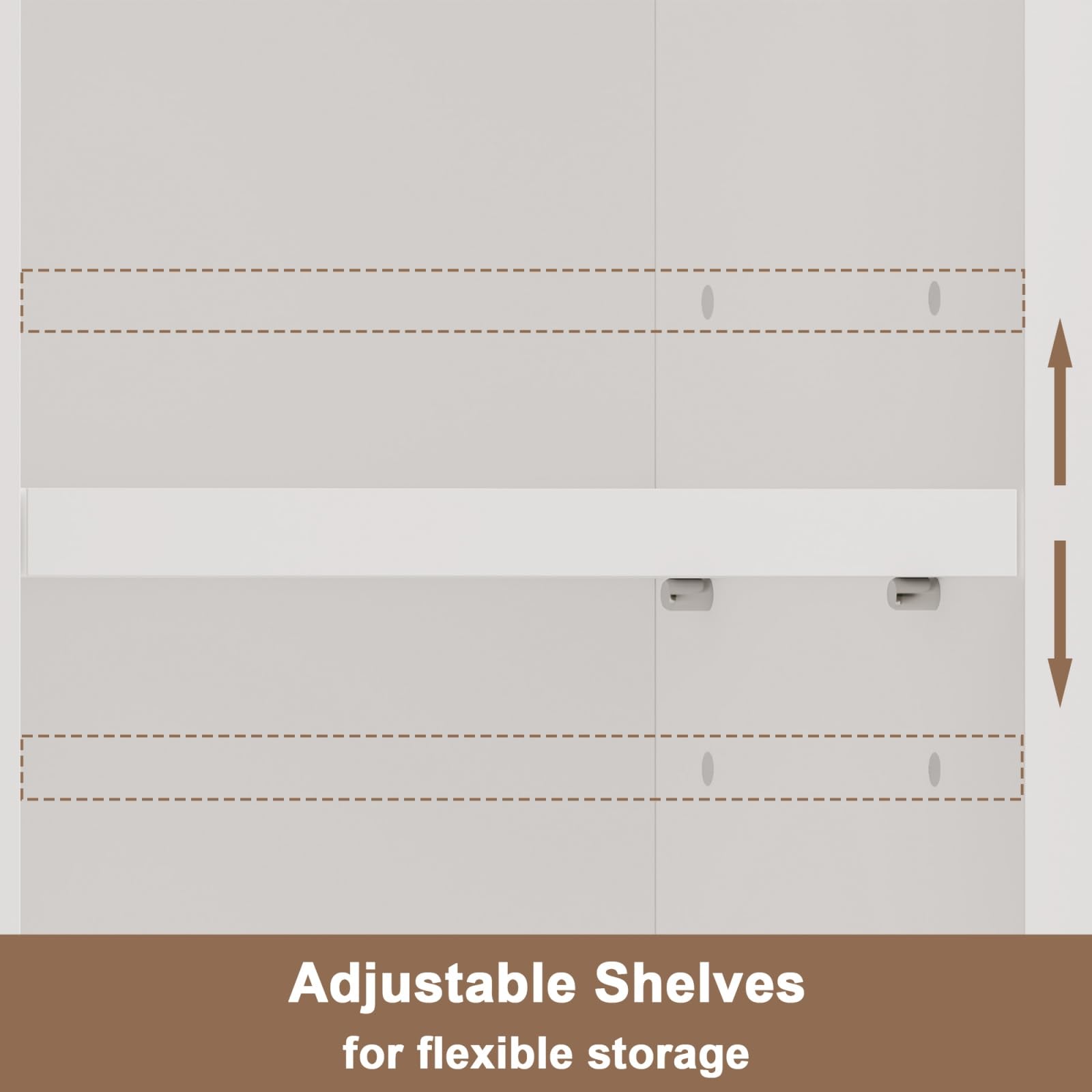 Adjustable Shelves for flexible storage