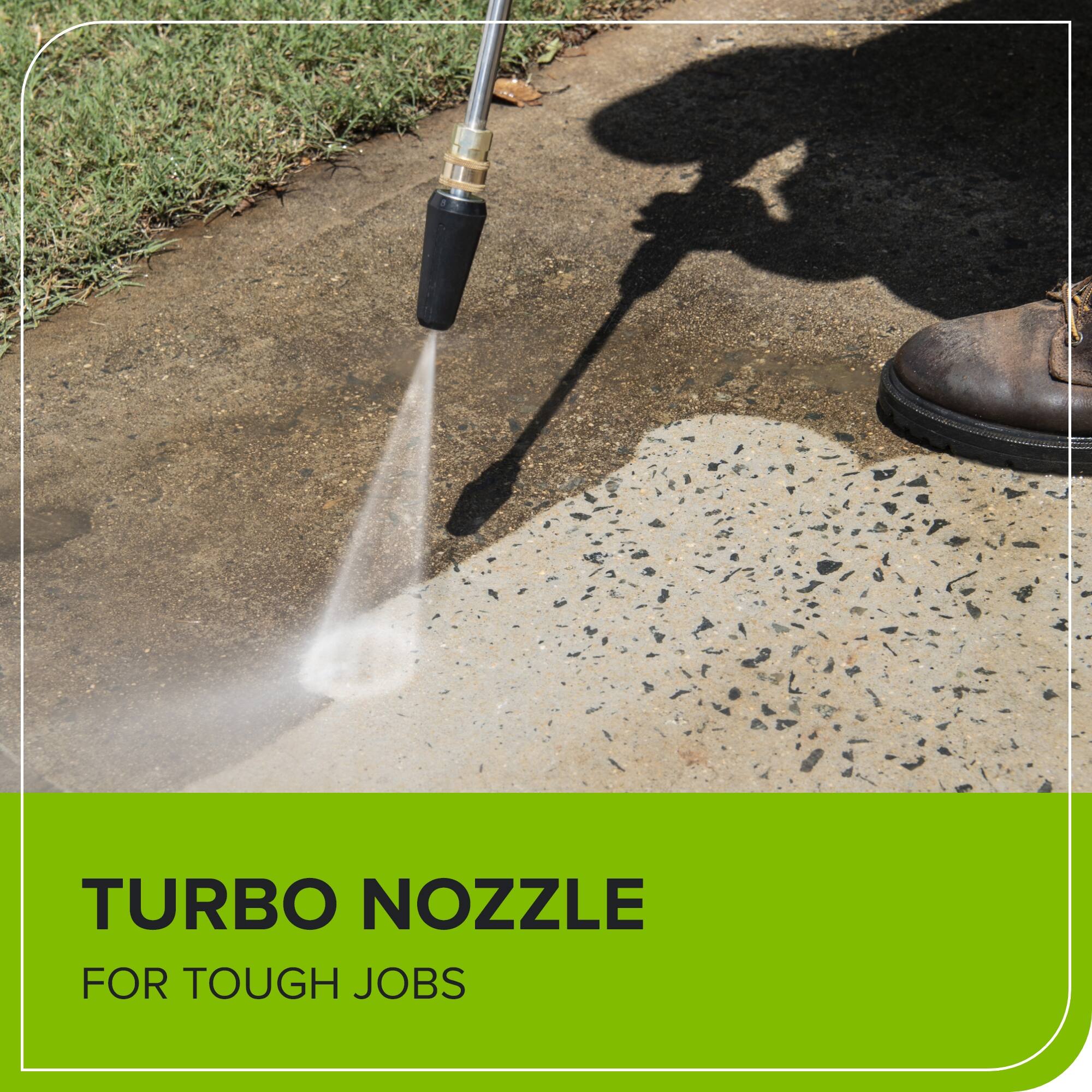 TURBO NOZZLE  
FOR TOUGH JOBS
