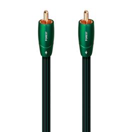AudioQuest - Forest Coax 10' Digital Digital Audio Cable with RCA to RCA Connectors - Black with Green Stripes