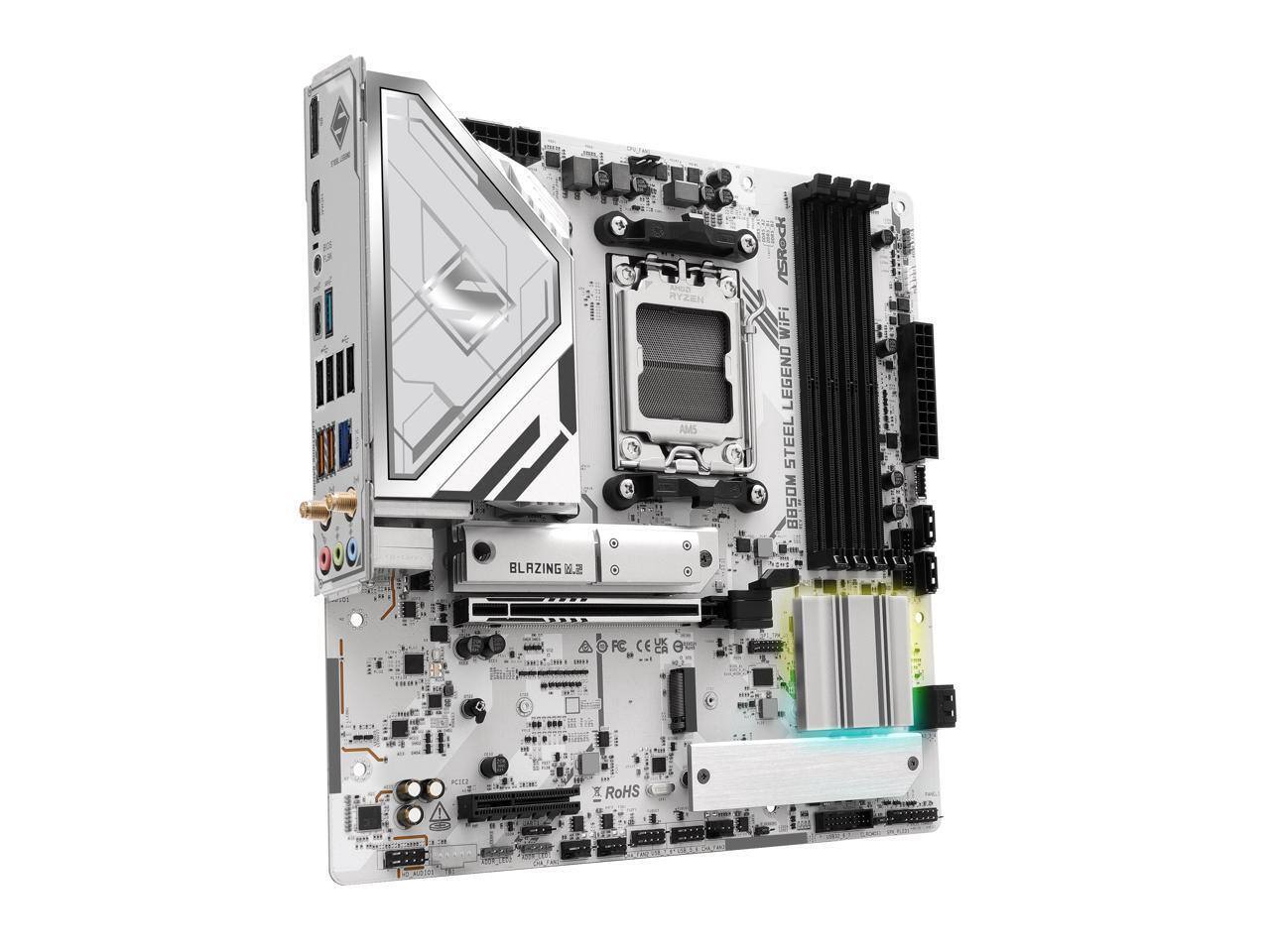 BLAZING 2. M RYZEN AM5 ASRock AORUS STEEL LEGEND WiFi BOSOM AOR FC CE RoHS